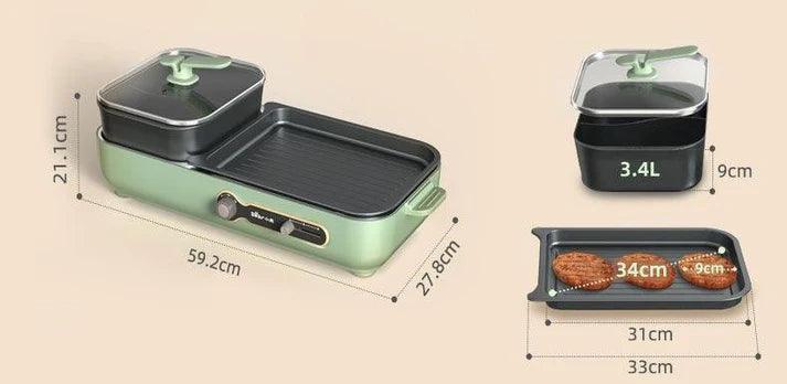 BEAR hot pot DKL-C16C2, Korean non-stick barbecue machine - YOURISHOP.COM