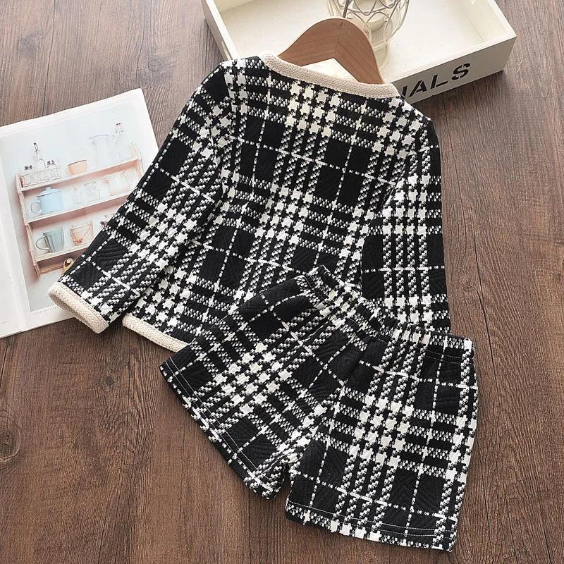 Bear Leader Girls Clothing Set New Brand Girl Clothes Long Sleeve Plaid Kids Suit Top+Pant 2pcs Elegant Children Clothing Outfit - YOURISHOP.COM