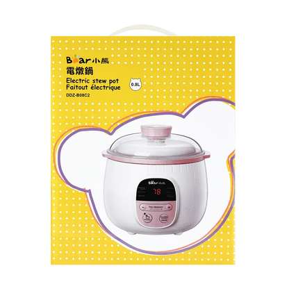 BEAR Stew Pot DDZ-B08C2 | Mini | Ceramic | Electric | 27oz - YOURISHOP.COM