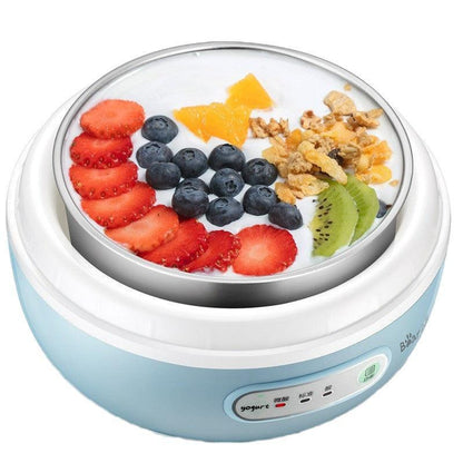 Bear yogurt machine SNJ-C10H2, household fully automatic multi-functional fermentation machine 1L stainless steel liner blue - YOURISHOP.COM