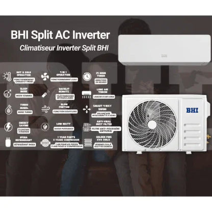 BHI Air Conditioner BHI-CH-12K115V-US-B | 12,000 BTU | 19 SEER2 | 600-Sq-Ft - YOURISHOP.COM
