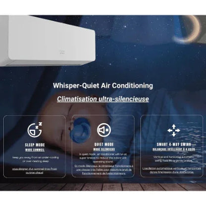 BHI Air Conditioner BHI-CH-12K115V-US-B | 12,000 BTU | 19 SEER2 | 600-Sq-Ft - YOURISHOP.COM