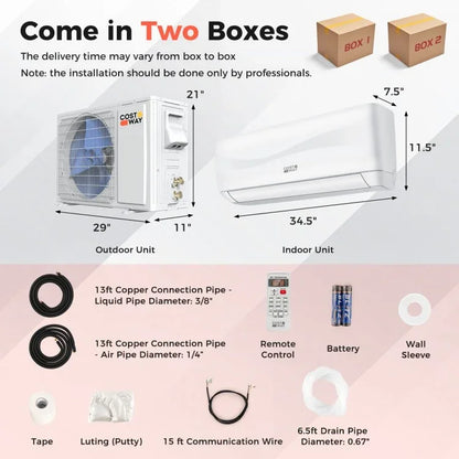Blast Series 12000 BTU 20 SEER2 115V Ductless Mini Split Air Conditioner and Heater - YOURISHOP.COM