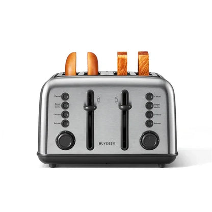 Buydeem DT640 Retro 4-Slice Toaster - YOURISHOP.COM