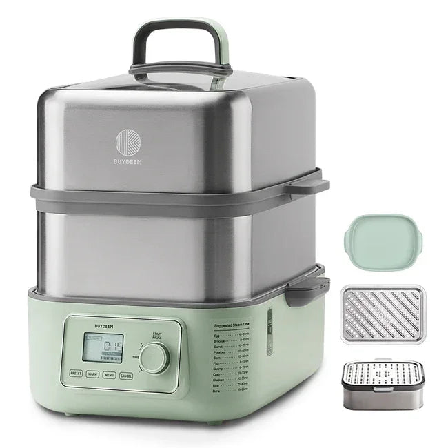 Buydeem electric steamer G67, Large Capacity, high-quality, Stainless Steel Steamer - YOURISHOP.COM