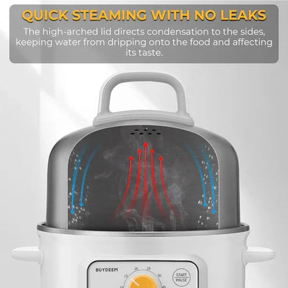 Buydeem G32 | Mini Electric Food Steamer | 1.6QT | Yourishop.com - YOURISHOP.COM
