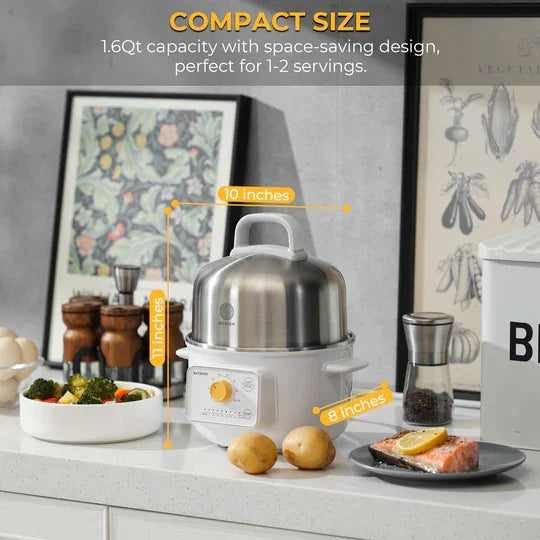 Buydeem G32 | Mini Electric Food Steamer | 1.6QT | Yourishop.com - YOURISHOP.COM