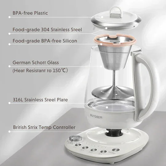Buydeem K156 Electric Stream Brewer For Tea or Coffee - YOURISHOP.COM