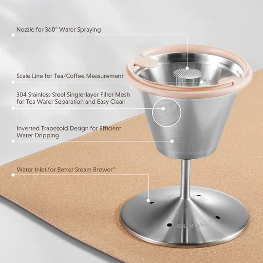 Buydeem K156 Electric Stream Brewer For Tea or Coffee - YOURISHOP.COM