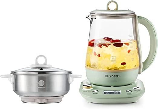 [BUYDEEM K2763] Health Pot, 11 Functions Health-Care Beverage Electric Kettle, Upgraded Version Fully Automatic Programmable Brew Cooker, 1.5 L, Light Green,Combi Health Pot - YOURISHOP.COM