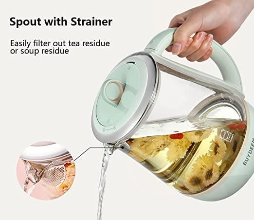 [BUYDEEM K2763] Health Pot, 11 Functions Health-Care Beverage Electric Kettle, Upgraded Version Fully Automatic Programmable Brew Cooker, 1.5 L, Light Green,Combi Health Pot - YOURISHOP.COM