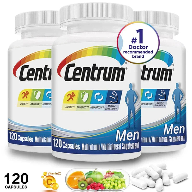 Centrum Multivitamin for Men and Mineral Supplements, Energy Support, Muscle Mass, Immune System, Antioxidants - YOURISHOP.COM