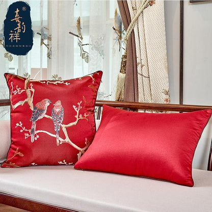 Chinese embroidered decorative cushions flower cushion cover sofa cover pillow - YOURISHOP.COM