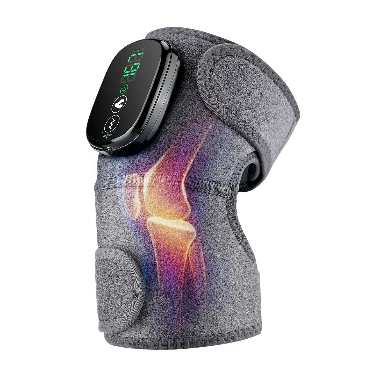 Cordless Heated Massager for Knee Shoulder Elbow, Heating Knee Brace With Vibration for Relaxing Knee Shoulder Elbow, 3 Adjustable Intensity and Temperature With Extension Strip - YOURISHOP.COM