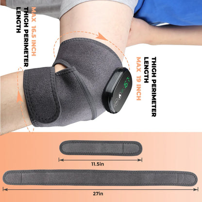 Cordless Heated Massager for Knee Shoulder Elbow, Heating Knee Brace With Vibration for Relaxing Knee Shoulder Elbow, 3 Adjustable Intensity and Temperature With Extension Strip - YOURISHOP.COM