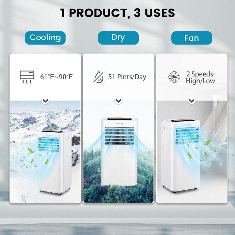 COSTWAY 71952846 Portable Air Conditioner| 10000BTU| Sleep Mode - YOURISHOP.COM