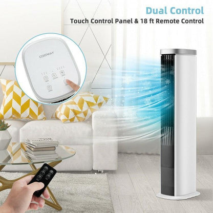 Costway Air Cooler ES10101US-WH | Portable | Evaporative | 3-In-1 Functions - YOURISHOP.COM