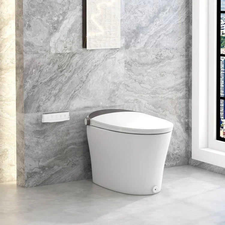 Costway Smart Toilet BA8182US, One-Piece, 1.28 GPF, Elongated size, Night Light - YOURISHOP.COM