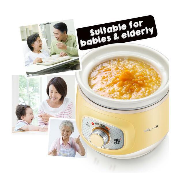 DDG-D20Q3: Bear Electric Slow Cooker With Ceramic Pot 2.0L - YOURISHOP.COM