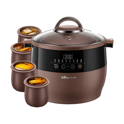 DDZ-B45Z2: Bear Purple Clay Electric Stew Pot,4.5Liter - YOURISHOP.COM