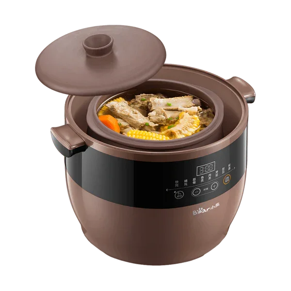 DDZ-B45Z2: Bear Purple Clay Electric Stew Pot,4.5Liter - YOURISHOP.COM
