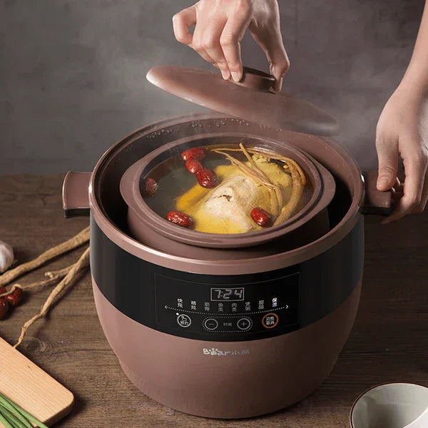 DDZ-B45Z2: Bear Purple Clay Electric Stew Pot,4.5Liter - YOURISHOP.COM