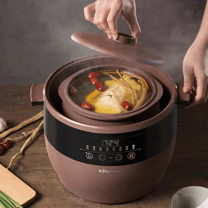DDZ-B45Z2: Bear Purple Clay Electric Stew Pot,4.5Liter - YOURISHOP.COM