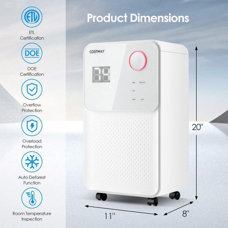 Dehumidifier ES10104US| 32 Pints| 2000 Sq. Ft.| 4 Working Modes| 2 Fan Speeds - YOURISHOP.COM