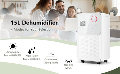 Dehumidifier ES10104US| 32 Pints| 2000 Sq. Ft.| 4 Working Modes| 2 Fan Speeds - YOURISHOP.COM
