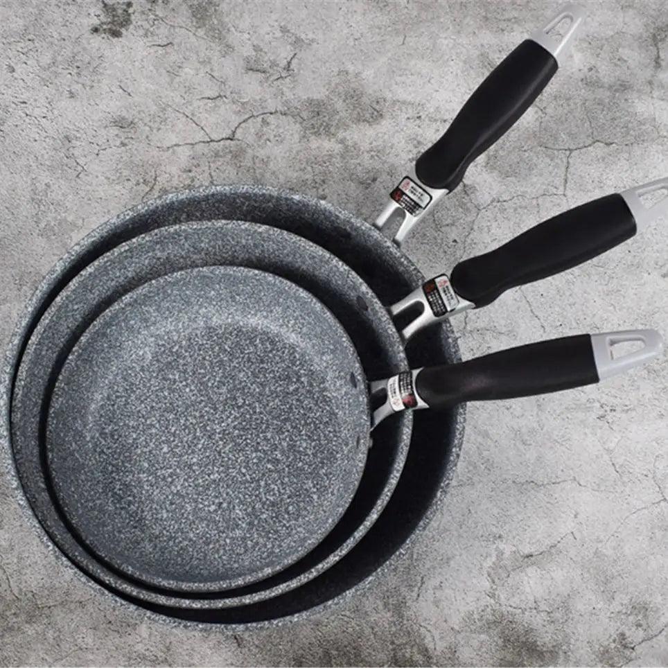 Durable Stone Frying Wok Pan Non-stick Ceramic Pot Induction Fryer Steak Cooking Gas Stove Skillet Cookware Tool for Kitchen Set - YOURISHOP.COM