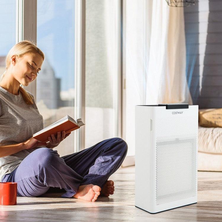 ES10173US-WHA : Ozone Free Air Purifier with H13 True HEPA Filter Air Cleaner up to 1200 Sq. Ft - YOURISHOP.COM
