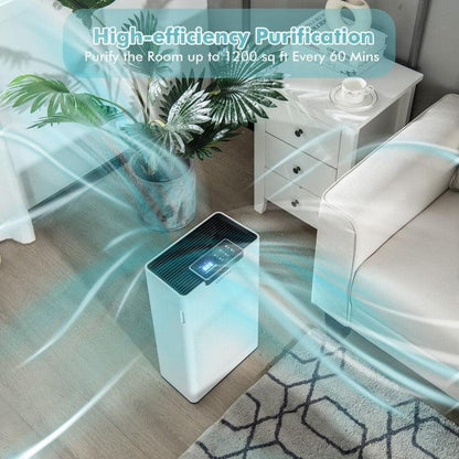 ES10173US-WHA : Ozone Free Air Purifier with H13 True HEPA Filter Air Cleaner up to 1200 Sq. Ft - YOURISHOP.COM