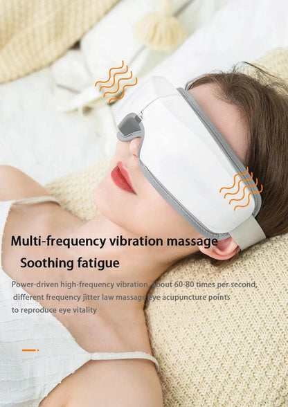 Eye Massager 4D Smart Airbag Vibration Eye Care Instrument Hot Compress Bluetooth Eye Massage Glasses Fatigue Pouch & Wrinkle - YOURISHOP.COM