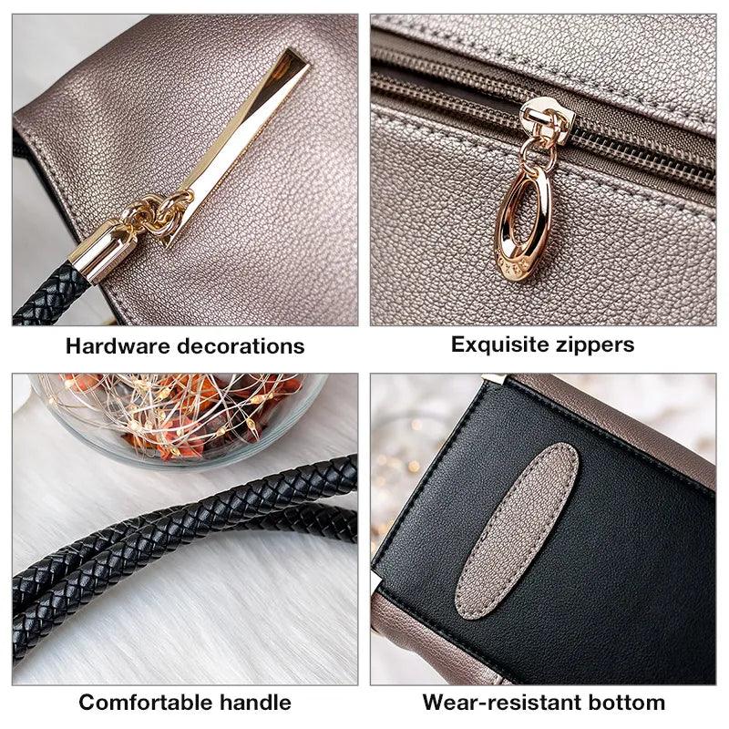 FOXER Brand Women Purse Split Leather Handbag Female Shoulder Bag Designer Luxury Lady Tote Large Capacity Zipper Top Handle Bag - YOURISHOP.COM