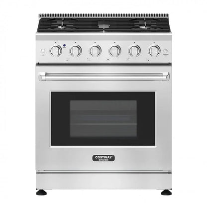 Freestanding Natural Gas Range with 5 Burners Cooktop 56318479, 30", 4.55 cu.ft. - YOURISHOP.COM