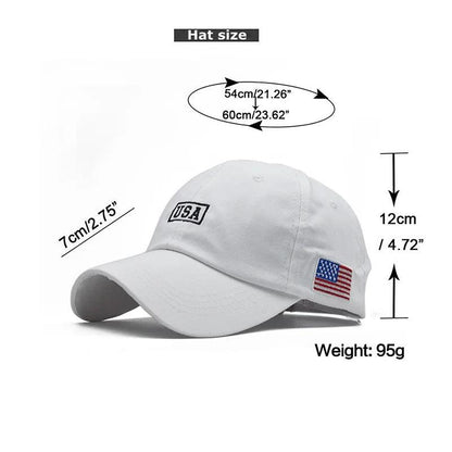 FS White American Flag Baseball Caps For Men Brand Streetwear Hip Hop Cap Cotton Women Snapback Trucker Hats Bones Masculinos - YOURISHOP.COM