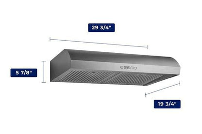 HAUSLANE UC-B018 Range Hood| Under Cabinet| 30"| Stainless Steel - YOURISHOP.COM