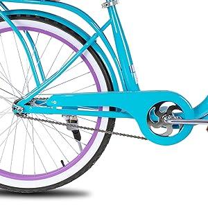 Hiland 26 Inch Beach Bike for Women, Single Speed Commuter Bicycle with Basket and Rear Cargo, Multiple Colors City Bike - YOURISHOP.COM