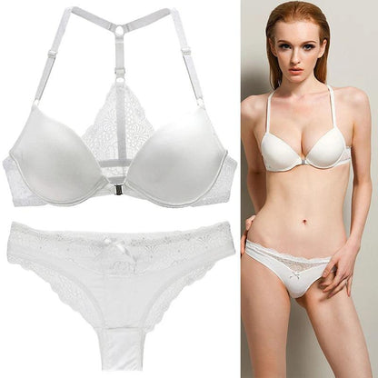 Hot Sale 8 Color Sexy Elegant ABC Cup Bra and Panty Set Women Bras Sets Lady Underwear Push Up Lingeries Brief Thong - YOURISHOP.COM