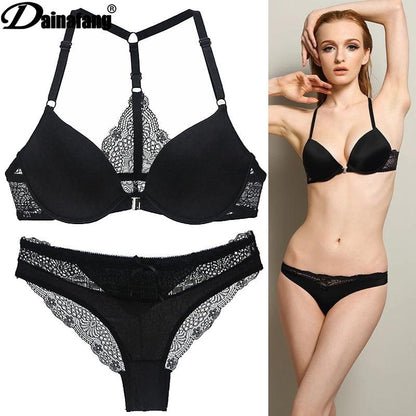 Hot Sale 8 Color Sexy Elegant ABC Cup Bra and Panty Set Women Bras Sets Lady Underwear Push Up Lingeries Brief Thong - YOURISHOP.COM