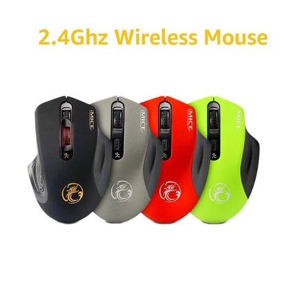 iMice USB 3.0 Receiver Wireless Mouse 2.4G Silent Mouse 4 Buttons 2000DPI Optical Computer Mouse Ergonomic Mice For Laptop PC - YOURISHOP.COM