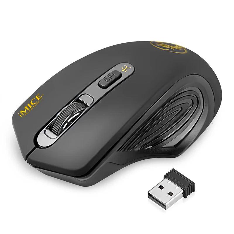 iMice USB 3.0 Receiver Wireless Mouse 2.4G Silent Mouse 4 Buttons 2000DPI Optical Computer Mouse Ergonomic Mice For Laptop PC - YOURISHOP.COM