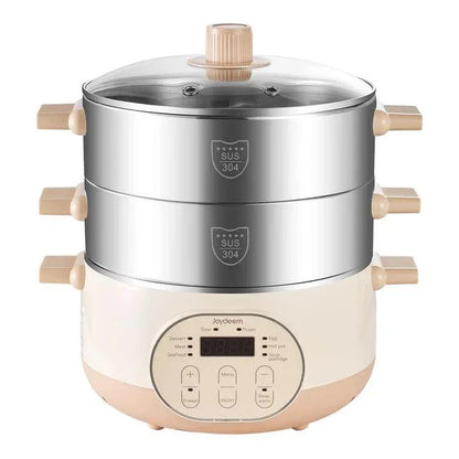 Joydeem Electric Steamer JD-DZG15B | double-layer stainless steel | Multi-purpose Pot | 29CM - YOURISHOP.COM