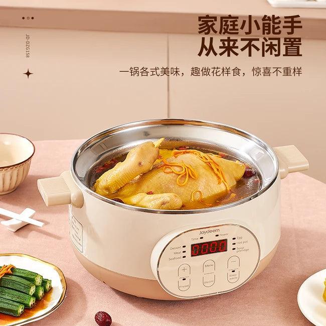 Joydeem Electric Steamer JD-DZG15B | double-layer stainless steel | Multi-purpose Pot | 29CM - YOURISHOP.COM