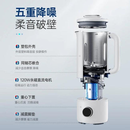 Joydeem Soybean Milk Maker JD-PB8200, Fully Automatic Cleaning, No Filtering, Bass Noise Reduction Multi-function Menu, White - YOURISHOP.COM