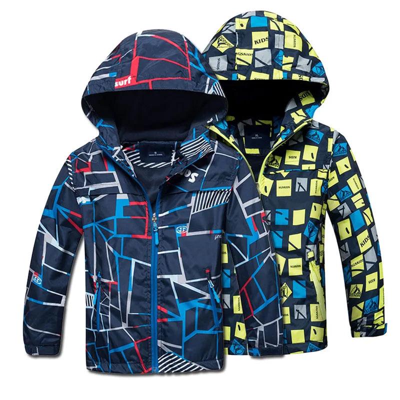 Kids Clothes Children Outerwear Warm Polar Fleece Coat Hooded Waterproof Windproof Baby Boys Jackets For 3-12Y Autumn Winter - YOURISHOP.COM