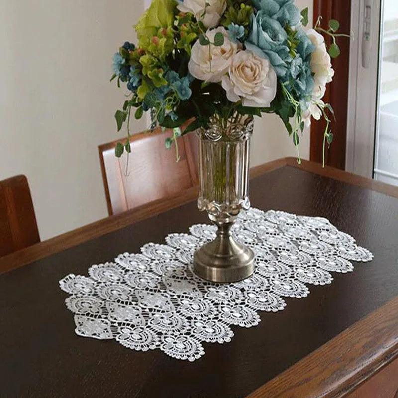 Luxury Christmas Flower Embroidery bed Table flag Runner cloth cover Coffee dining tablecloth party home Wedding decor - YOURISHOP.COM