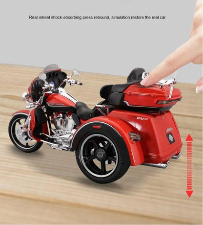 Maisto 1:12 Harley Davidson CVO Tri Glide 2021 Tricycle Motorcycle Model Toy Vehicle Collection Shork-Absorber Off Road Toys Car - YOURISHOP.COM
