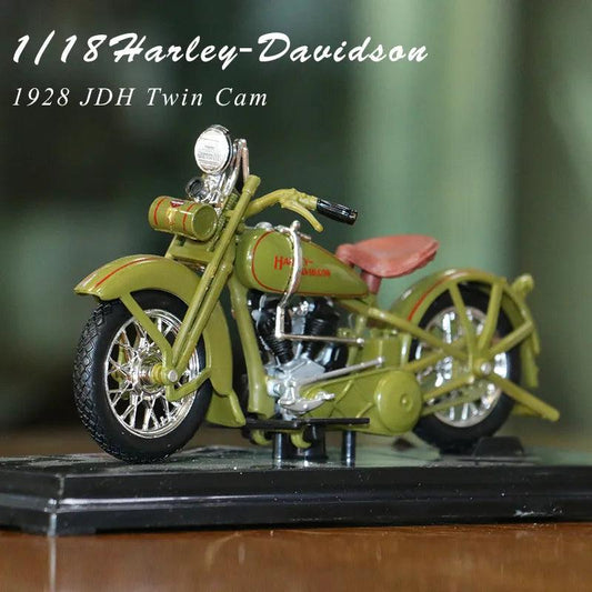 Maisto 1:18 HARLEY DAVIDSON 1928 JDH Twin Cam Diecast Motorcycle Model Workable Toy Gifts Collection - YOURISHOP.COM