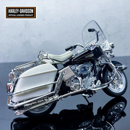 Maisto 1:18 HARLEY-DAVIDSON 1968 FLH Electra Glide Alloy Diecast Motorcycle Model Workable Toy For Children Gifts Toy Collection - YOURISHOP.COM